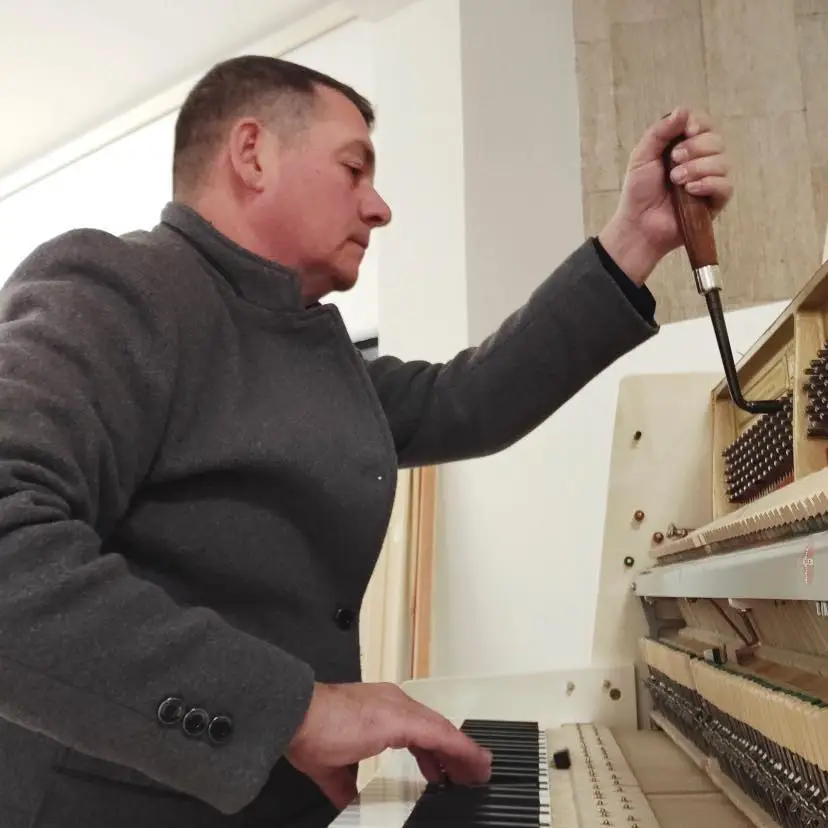 Majstor pri radu na klaviru