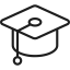 Graduation cap icon