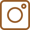Instagram icon brown