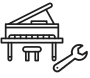 Piano repair icon